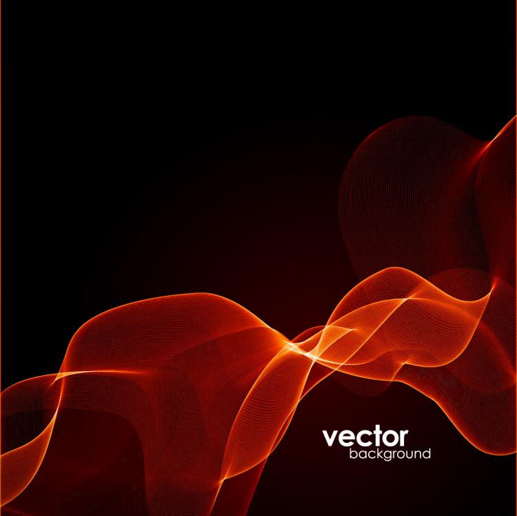free vector Dynamic fire lines vector